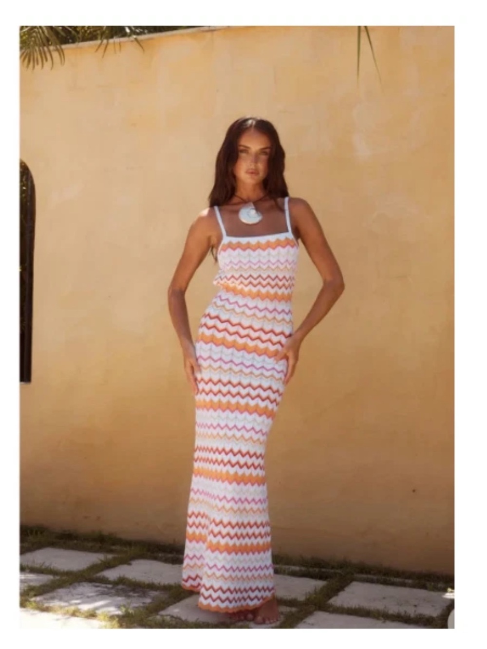 Runaway The Label Zig Zag Albie Maxi Dress - size Small NWT